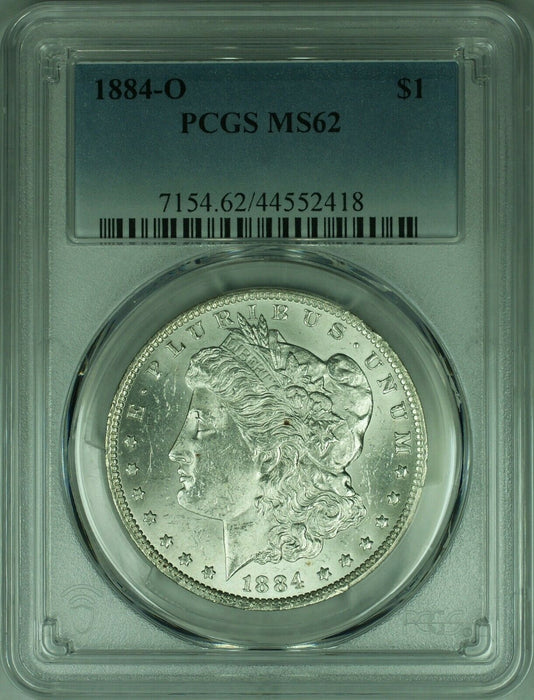 1884-O Morgan Silver Dollar Coin $1 PCGS MS-62 Better Coin  (28A)