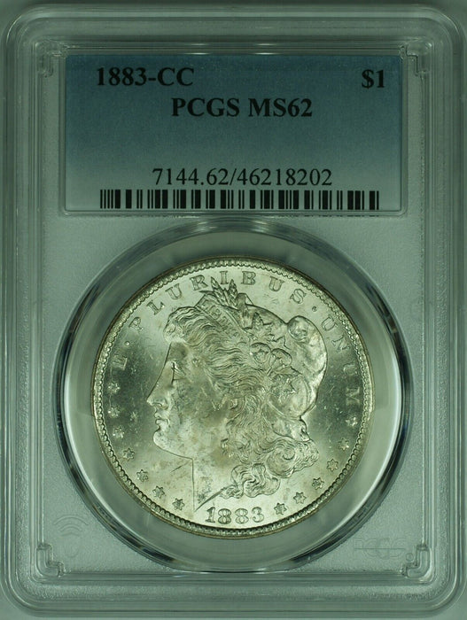 1883-CC Morgan Silver Dollar Coin PCGS MS-62   (47)