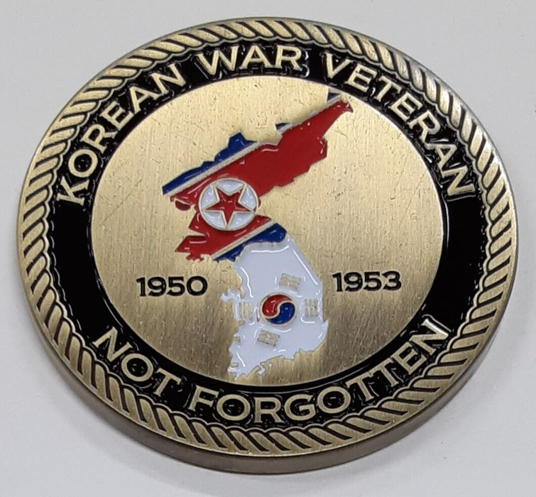 1950-1953 Korean War Veteran Challenge Coin UNC - See Photos