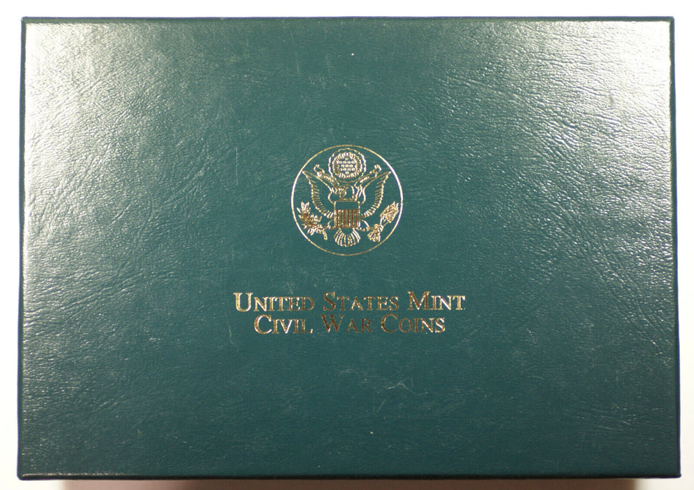 1995 Civil War Commemorative $5 $1 50c Proof & UNC Gold, Silver, Clad 6 Coin Set