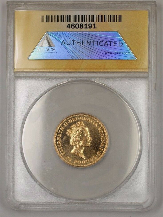 1987 Great Britain One Sovereign Gold Coin Britannia ANACS MS-67