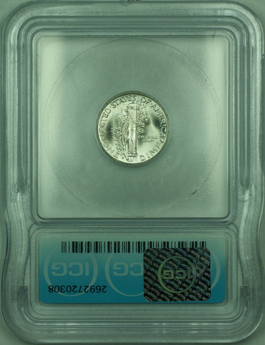 1945-S Mercury Silver Dime 10c Coin ICG MS-65 (VVV)