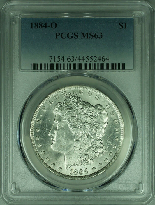 1884-O Morgan Silver Dollar Coin $1 PCGS MS-63  (28A)