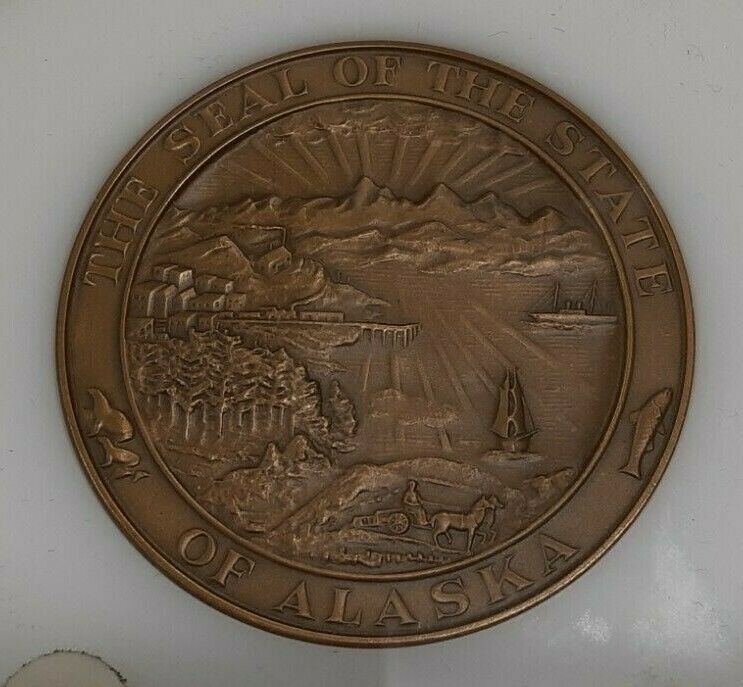 Bronze Medal Alaska Admitted to the Union 1959 by Medallic Art Co.