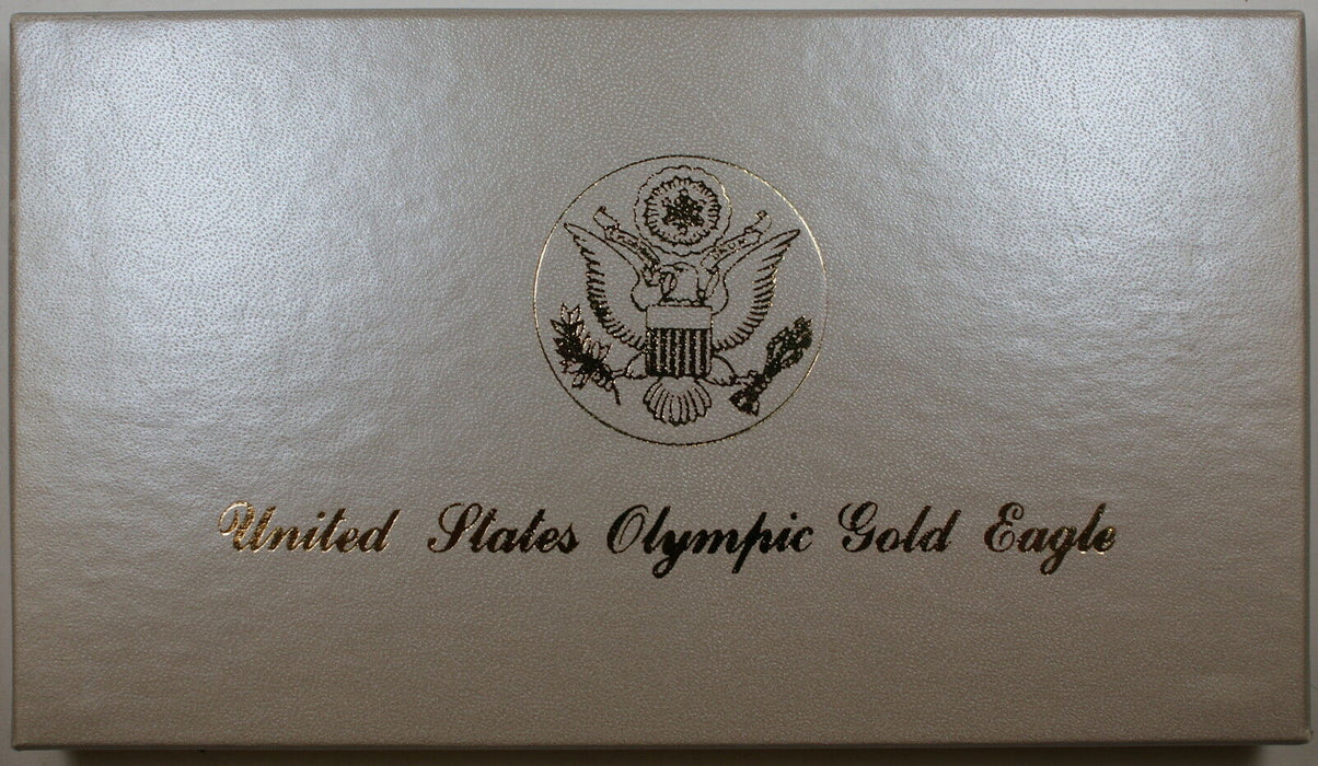 1984 US Olympic Ten Dollar $10 UNC Gold Commemorative Coin Mint Packaging