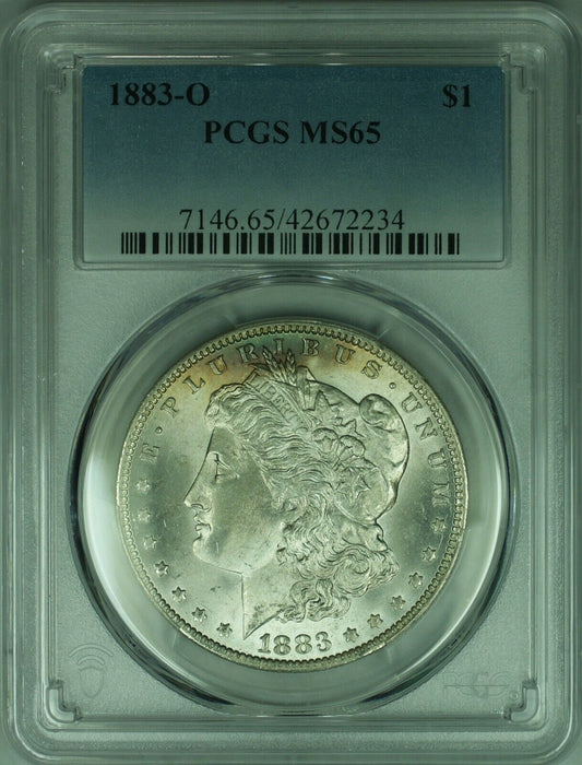 1883-O Morgan Silver Dollar Coin $1 PCGS MS-65 (37) A