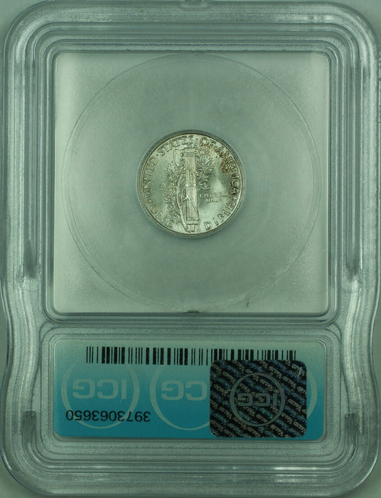 1941 Mercury Silver Dime 10c Coin ICG MS-66 Toned (B)