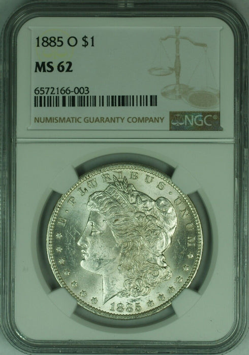 1885-O Morgan Silver Dollar $1 NGC MS-62   (46A)