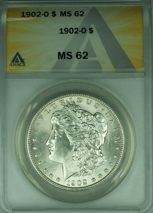 1902-O Morgan Silver Dollar $1 Coin ANACS MS-62  (45A)