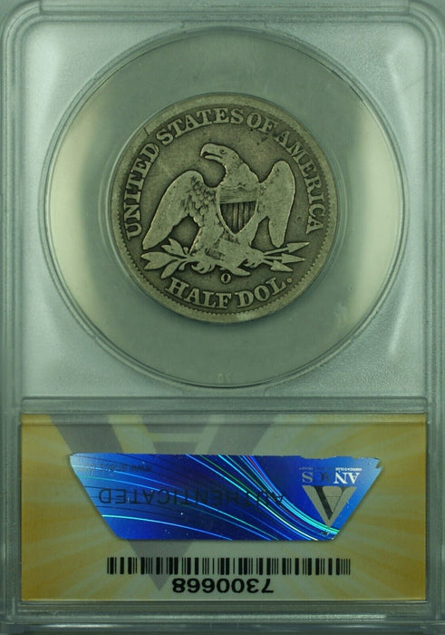 1856-O Seated Liberty Silver Half Dollar 50c Coin ANACS GOOD-4  (44)