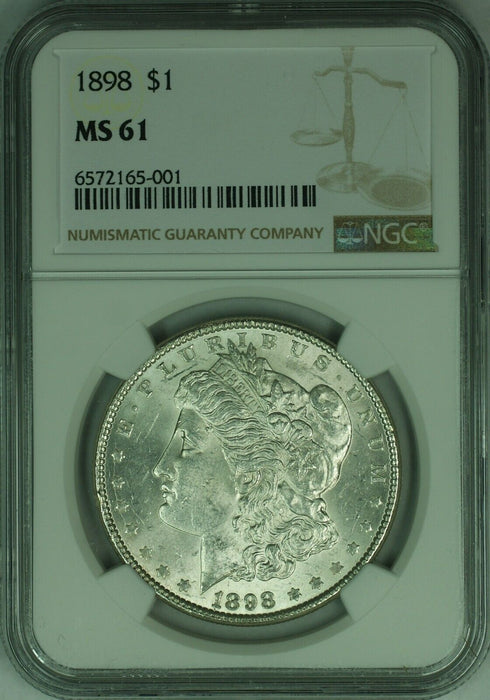 1898 Morgan Silver Dollar $1 NGC MS-61   (46)