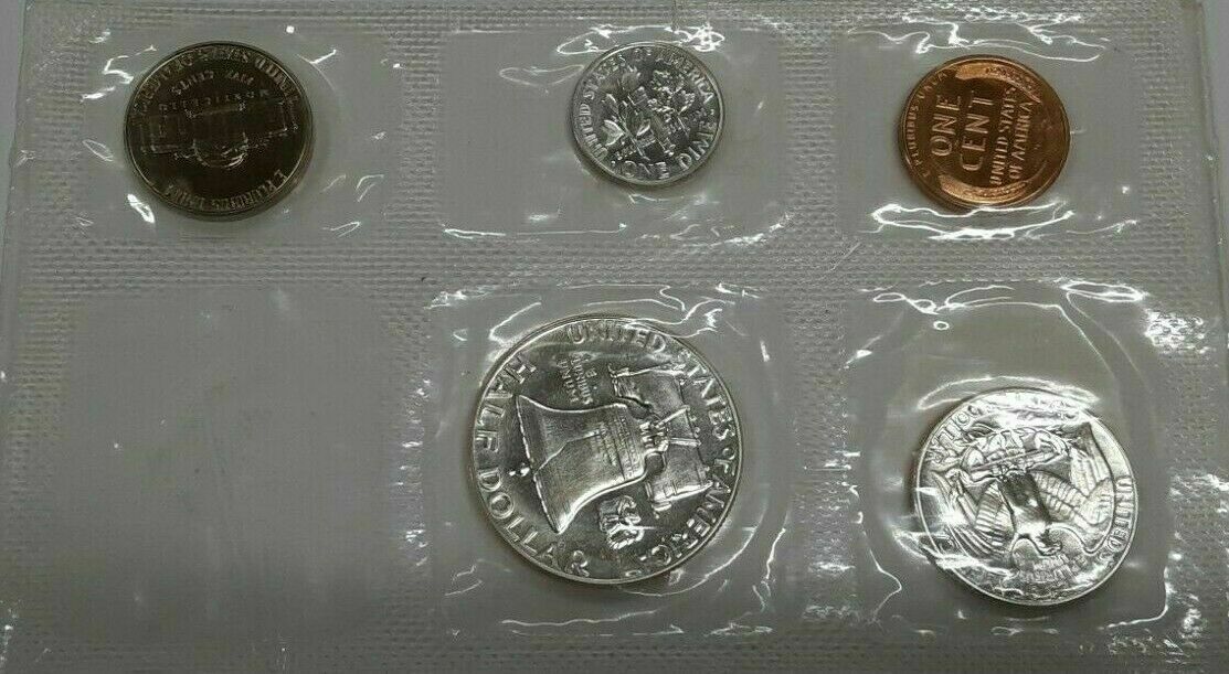 1955 US Proof Set Flat Pack Sealed In Plastic Missing US Mint