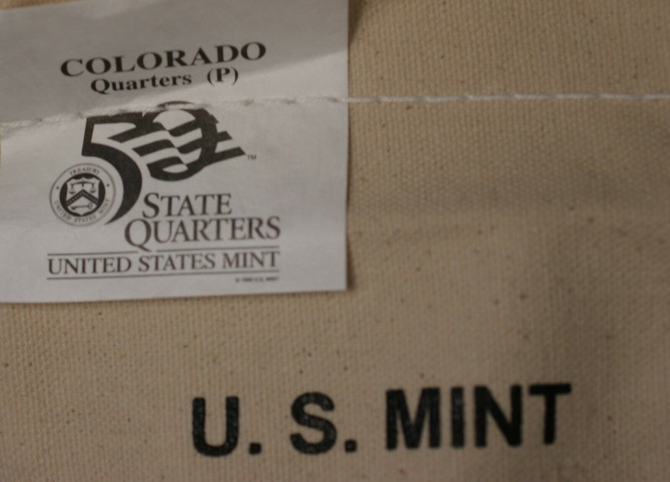 $25 (100 UNC coins) 2005 Colorado - P State Quarter Original Mint Sewn Bag