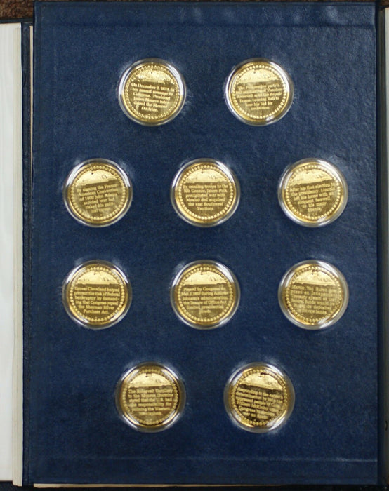 Medallic History of The US Presidency 100 Gold Plated Sterling Silver Medals