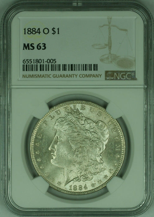 1884-O $1 Morgan Silver Dollar Coin NGC MS-63  (21D)