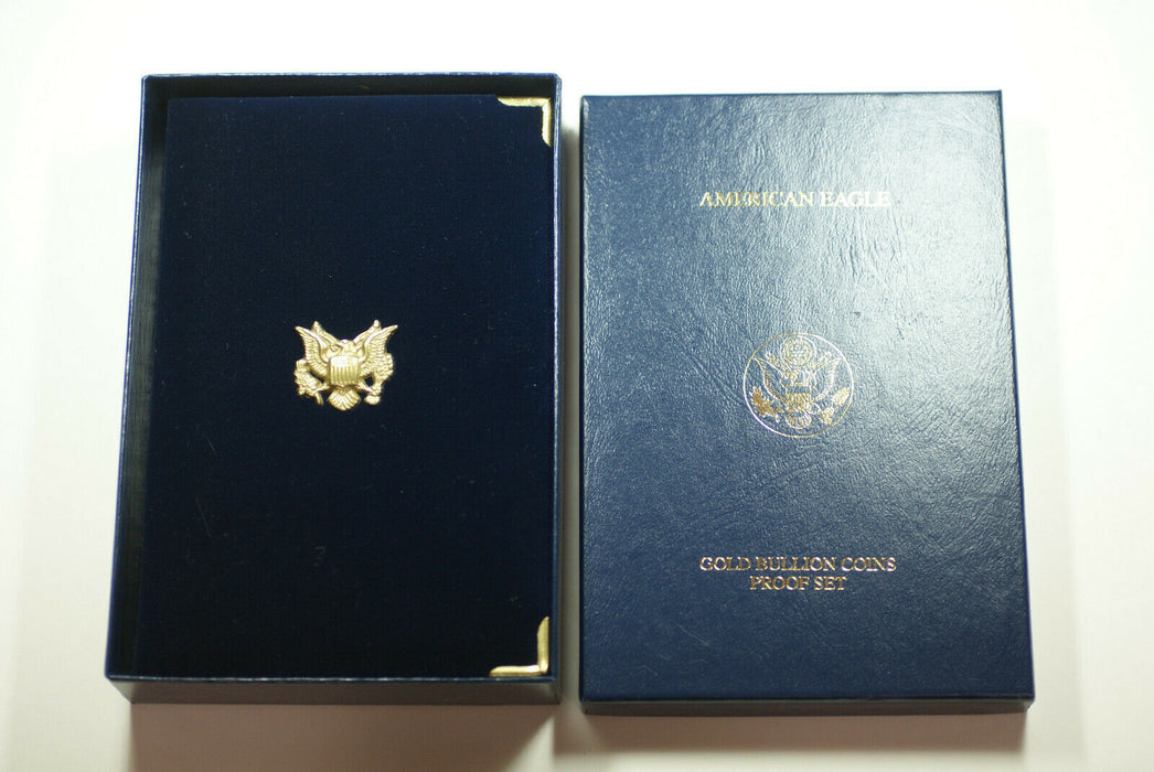 2001 American Eagle Gold Proof 4 Coin Set AGE in Box w/ COA