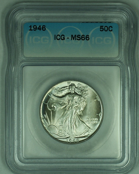 1946 Walking Liberty Half Dollar 50C ICG MS 66 (50)