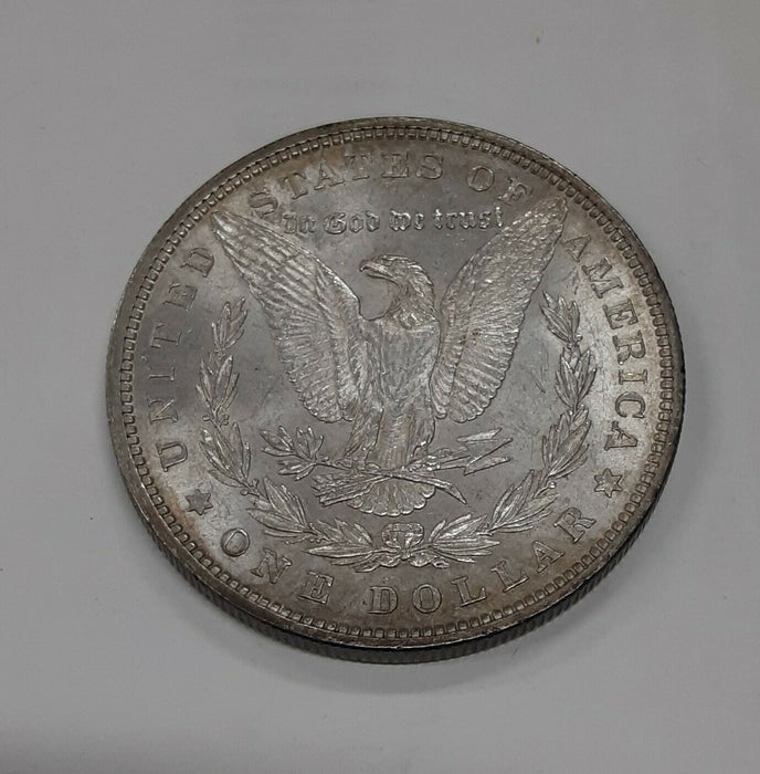 1880 US Morgan Silver Dollar $1 Coin VAM 25 0/9 Overdate 'Super Slider' AU Plus