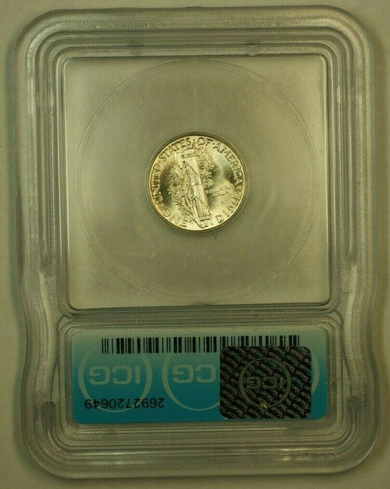 1943 Silver Mercury Dime 10c Coin ICG MS-65 (2I)
