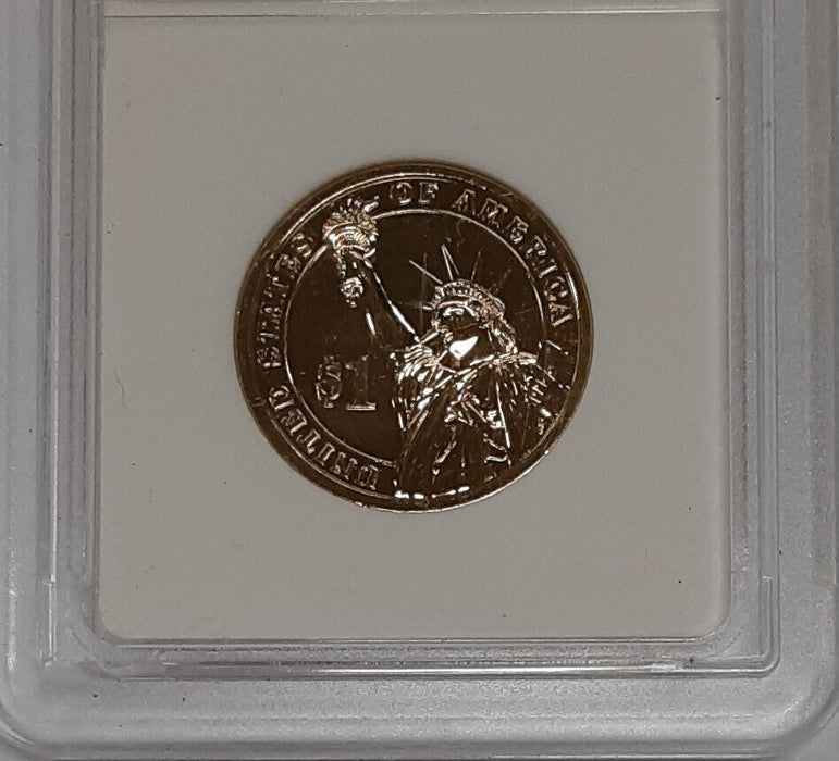 2007 John Adams Mint Gold Plated Dollar in Holder Mint Unknown