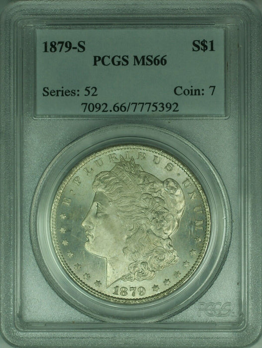 1879-S Morgan Silver Dollar Coin $1 PCGS MS-66