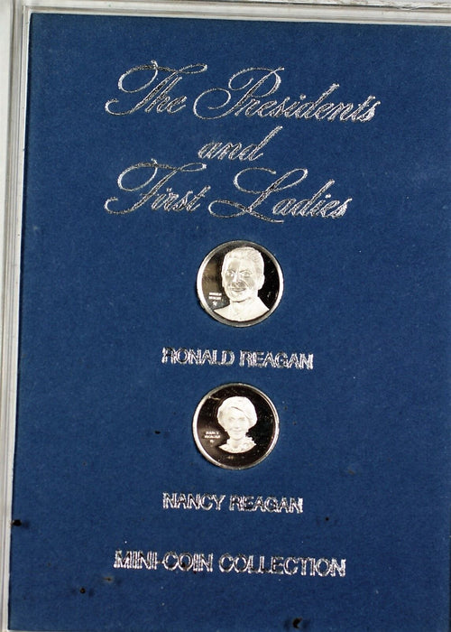 Presidents and First Ladies Mini Proof Sterling Silver Set through Regan in Case