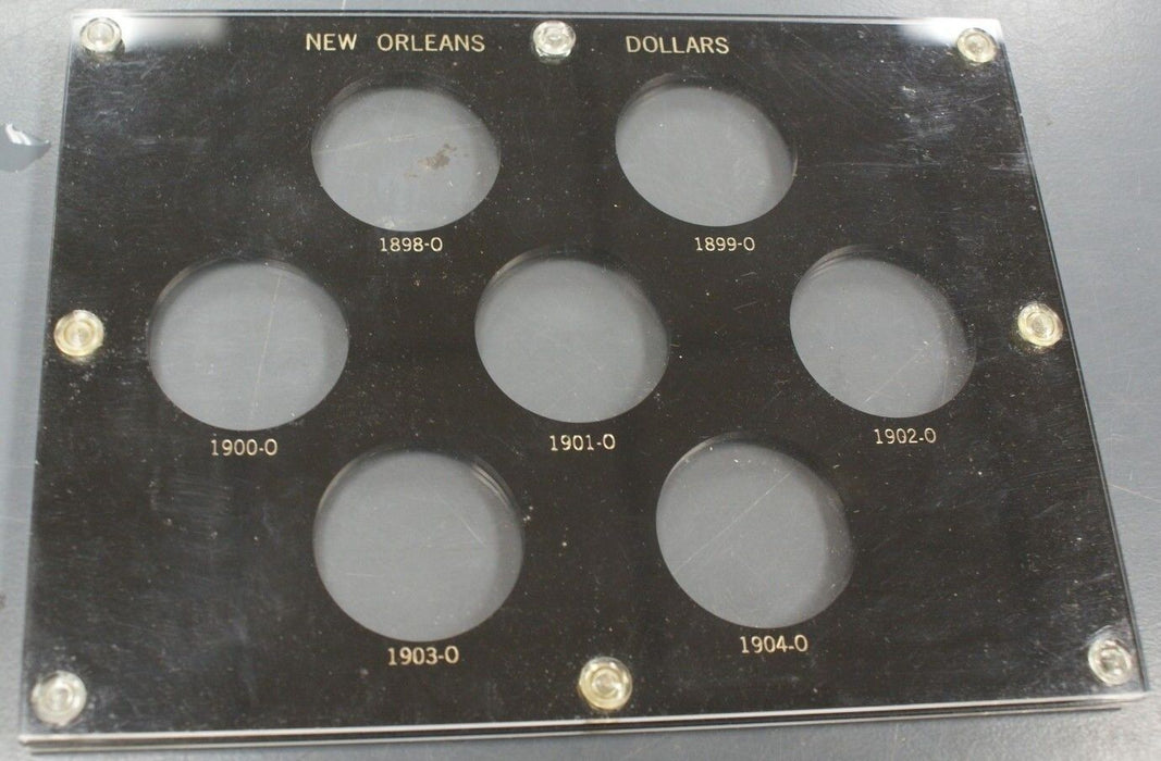 Capital Plastics Hard Coin Case New Orleans Silver Dollars 1898-1904 7 Slot (17)