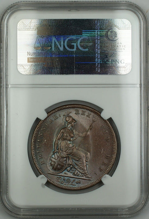 1826 Great Britain Penny Coin George IV NGC MS-64 Brown BN *Nice Luster* AKR