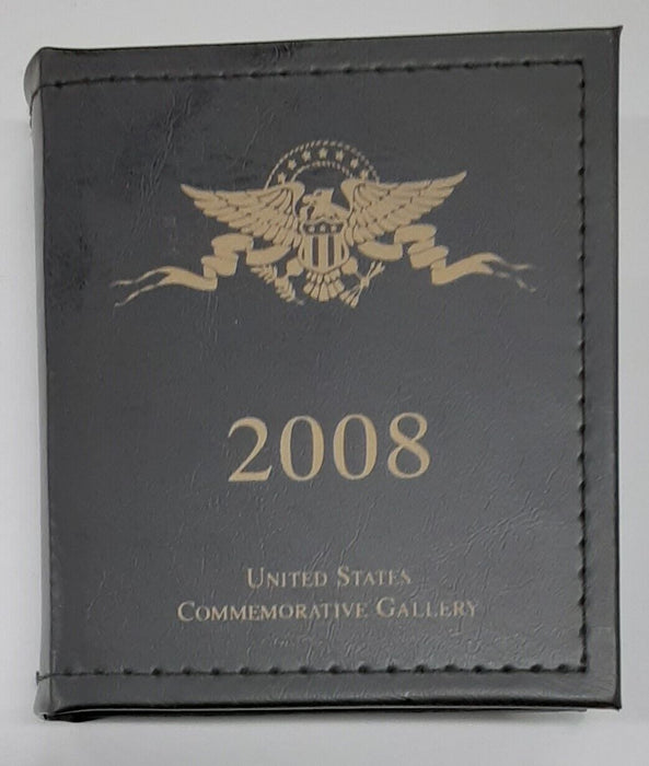 2008 State Quarters 5 Coin Set 50 States Program-UNC/Gold Plated in Binder