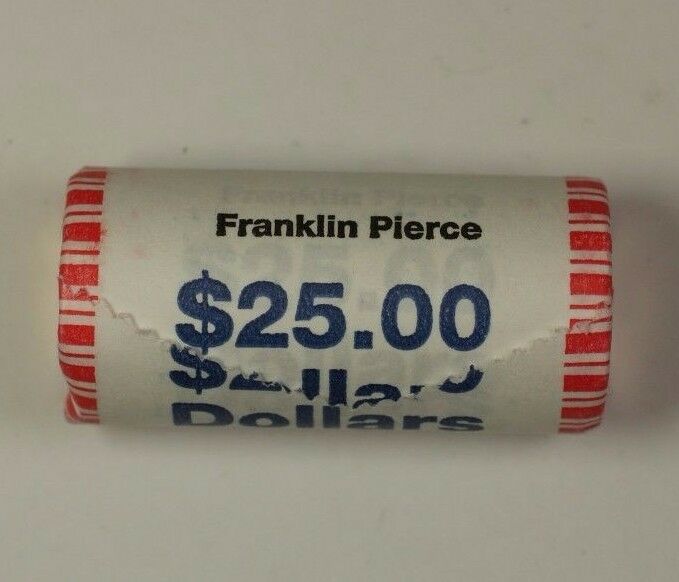 2010 Franklin Pierce Presidential Dollar Roll BU 25 $1 Coins *Mint Mark Unknown*