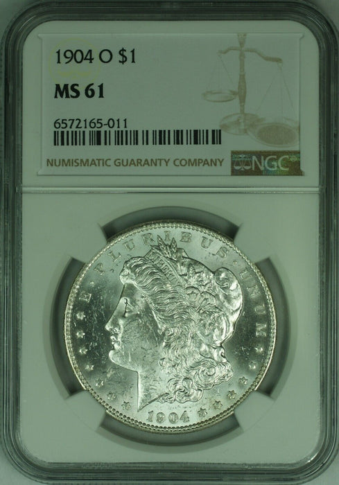 1904-O Morgan Silver Dollar $1 NGC MS-61 Better Coin   (46)