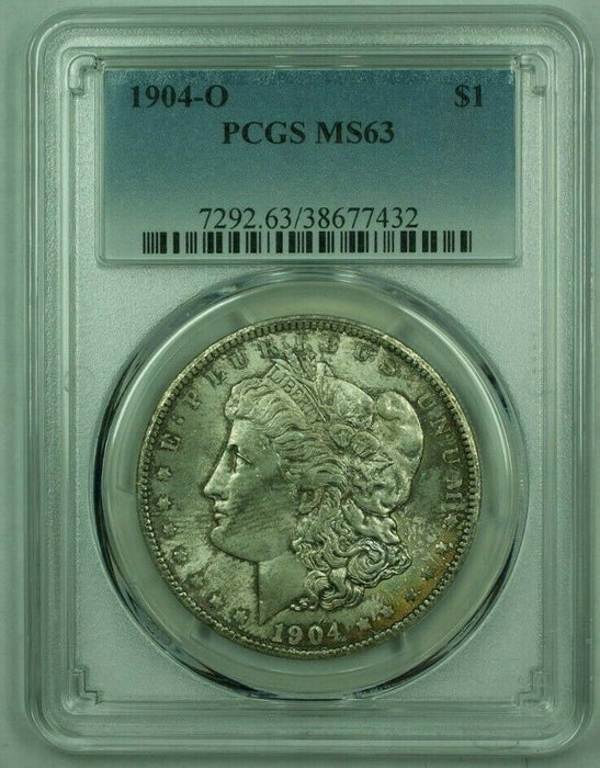 1904-O Morgan Silver Dollar S$1 PCGS MS-63 (E) (25) Toned