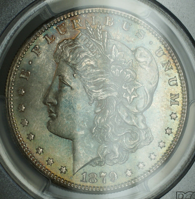 1879-S Morgan Silver Dollar Coin PCGS MS-64 Toned DMK