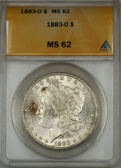 1883-O Morgan Silver Dollar $1 ANACS MS-62 (Better Coin) (6G)