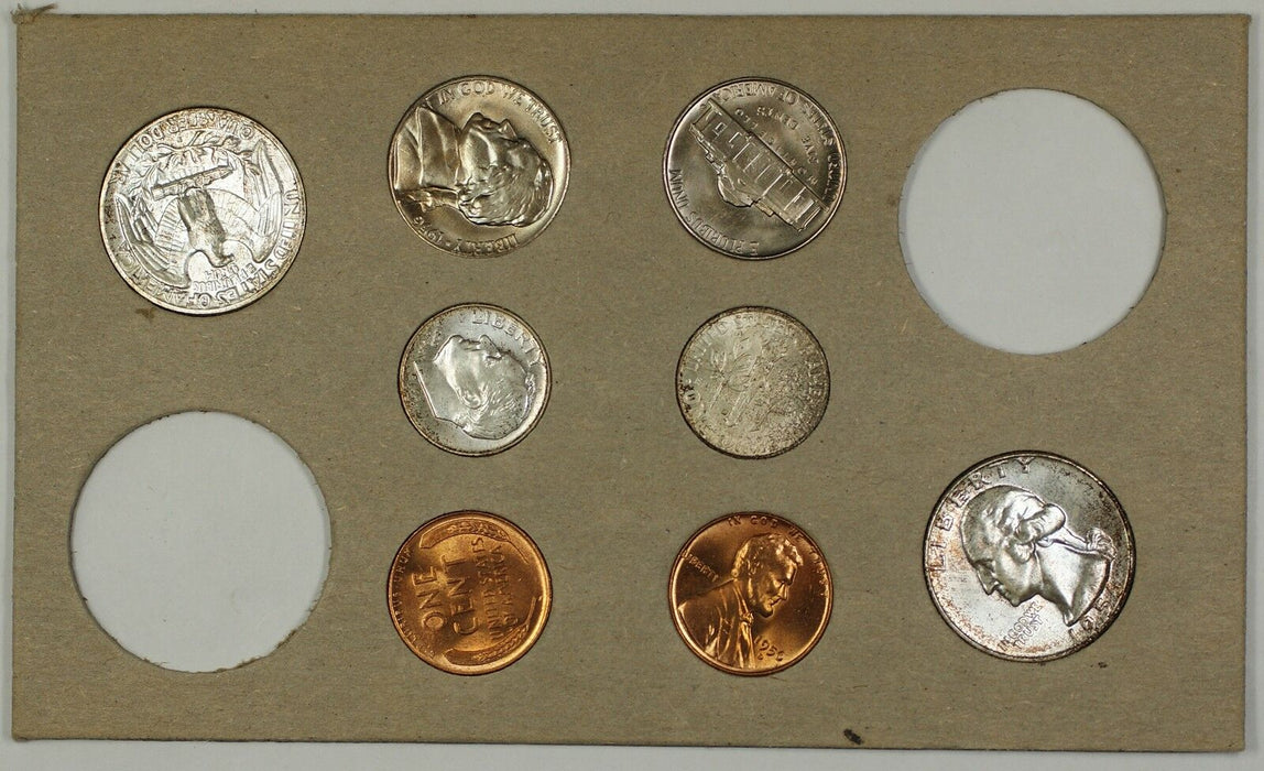 1956 U.S. Complete Original Naturally Toned Double Mint Set 18 Coins 10 Silver