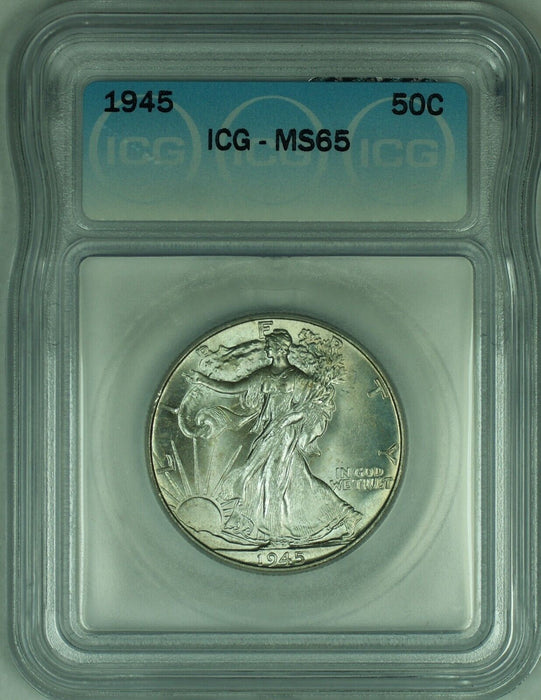 1945 Walking Liberty Half Dollar 50C ICG MS 65 (50)