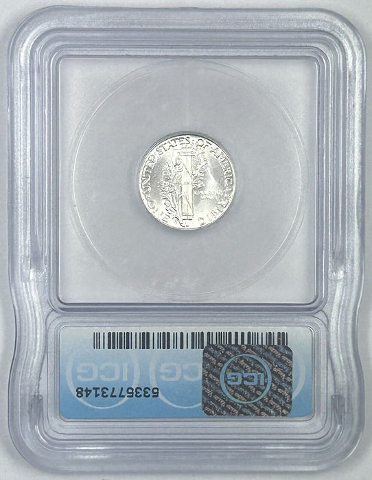 1944-S Mercury Silver Dime 10c Coin ICG MS 64 FB (54) A