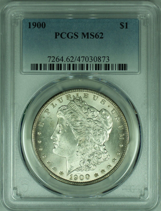 1900 Morgan Silver Dollar Coin  PCGS MS-62 Better Coin   (39)