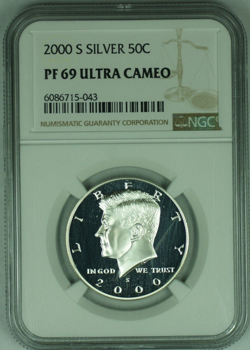 2000-S Proof Kennedy Silver Half Dollar 50C NGC PR 69 Ultra CAM (E)