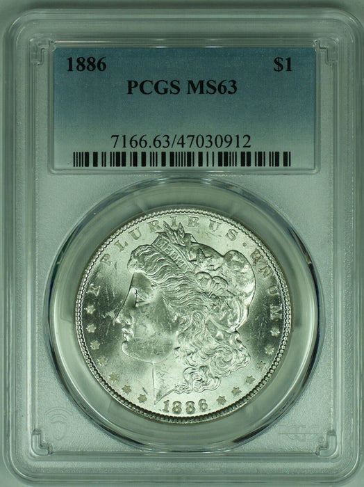 1886 Morgan Silver Dollar Coin  PCGS MS-63   (39C)