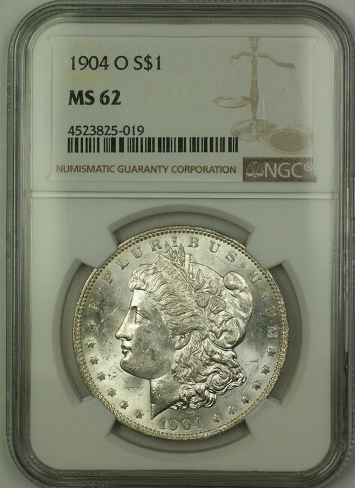 1904-O Morgan Silver Dollar $1 Coin NGC MS-62 (15a)