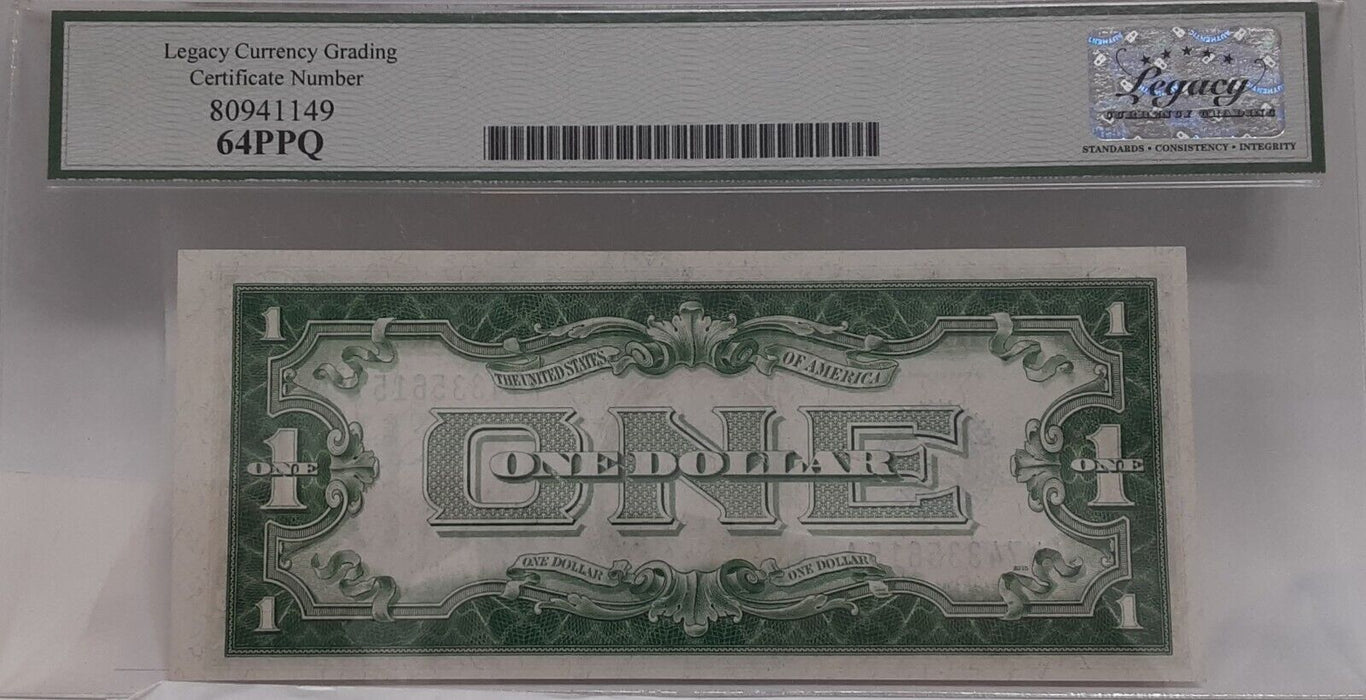 1928-A $1 Silver Certificate FR# 1601 W-A Block Legacy Very Ch New 64PPQ   E