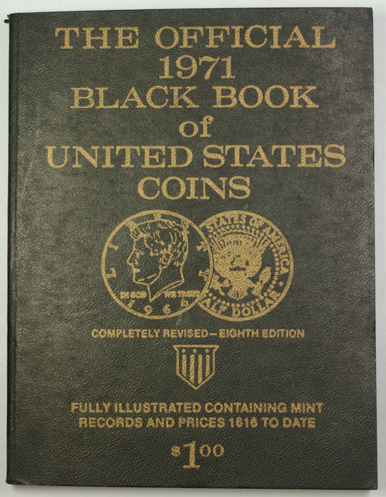 Milton Dinkun Official 1971 Black Book of United States Coins Eighth Edition