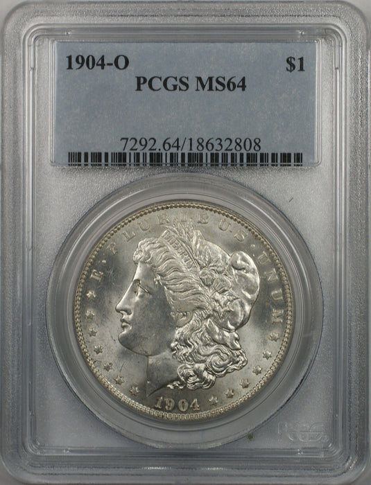 1904-O Morgan Silver Dollar $1 Coin PCGS MS-64 (BR9 J Better Coin)