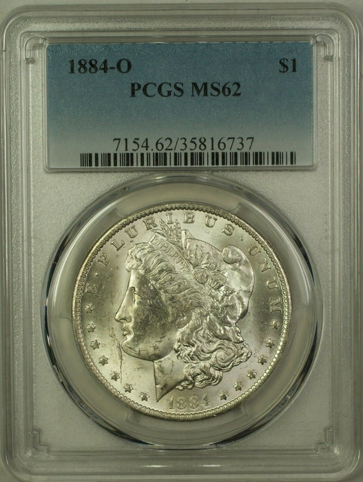 1884-O Morgan Silver Dollar $1 Coin PCGS MS-62 (5C)