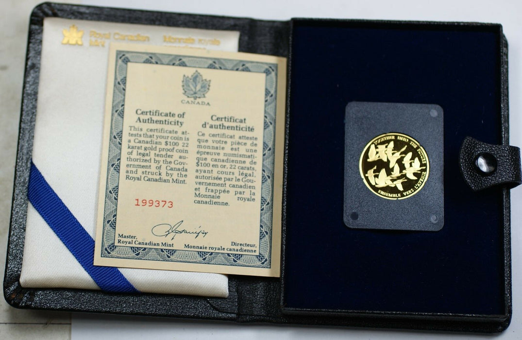 1978 Canada 1/2 Oz Gold 100 Dollar Beautiful Proof Coin - In Presentation Case