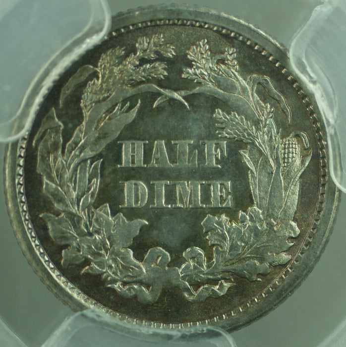 1860 Seated Liberty Half Dime Harry Bass Collection PCGS MS-65 J-267 Pattern