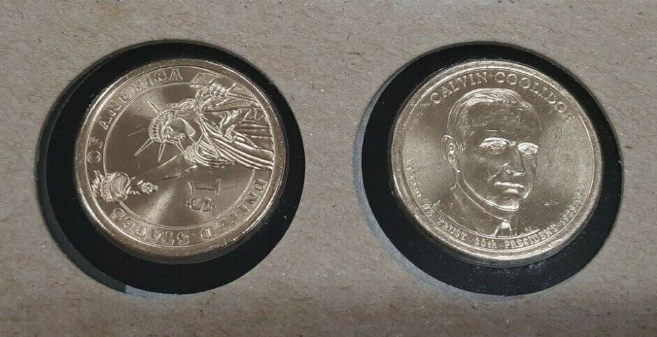 2014 P & D Calvin Coolidge BU Presidential Dollars Sealed Coin Set