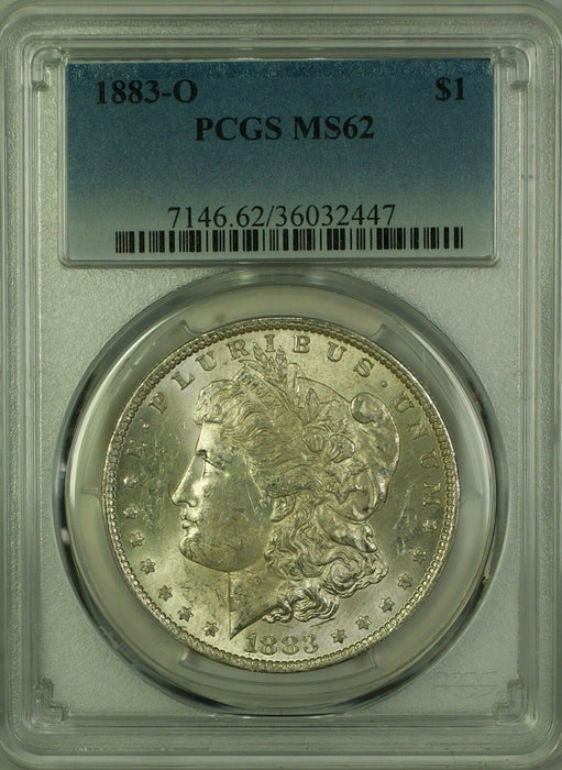 1883-O Morgan Silver Dollar $1 Coin PCGS MS-62 Lightly Toned (14a)