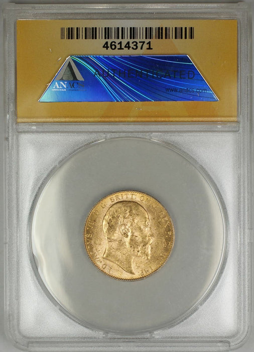 1909-P Australia Sovereign Gold Coin ANACS MS-61 (AA AMT)